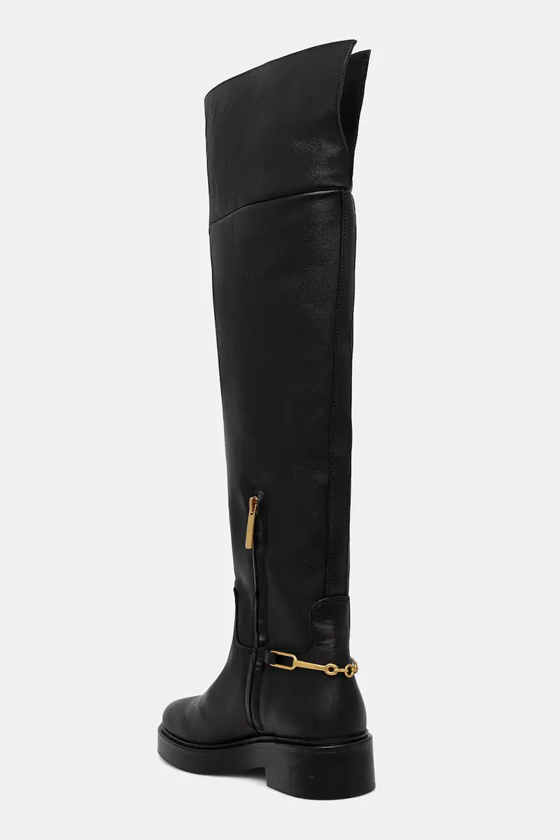 stivali in pelle TH HORSEBIT RIDING OVERKNEE BOOT colore nero FW0FW08976 miniatura 3