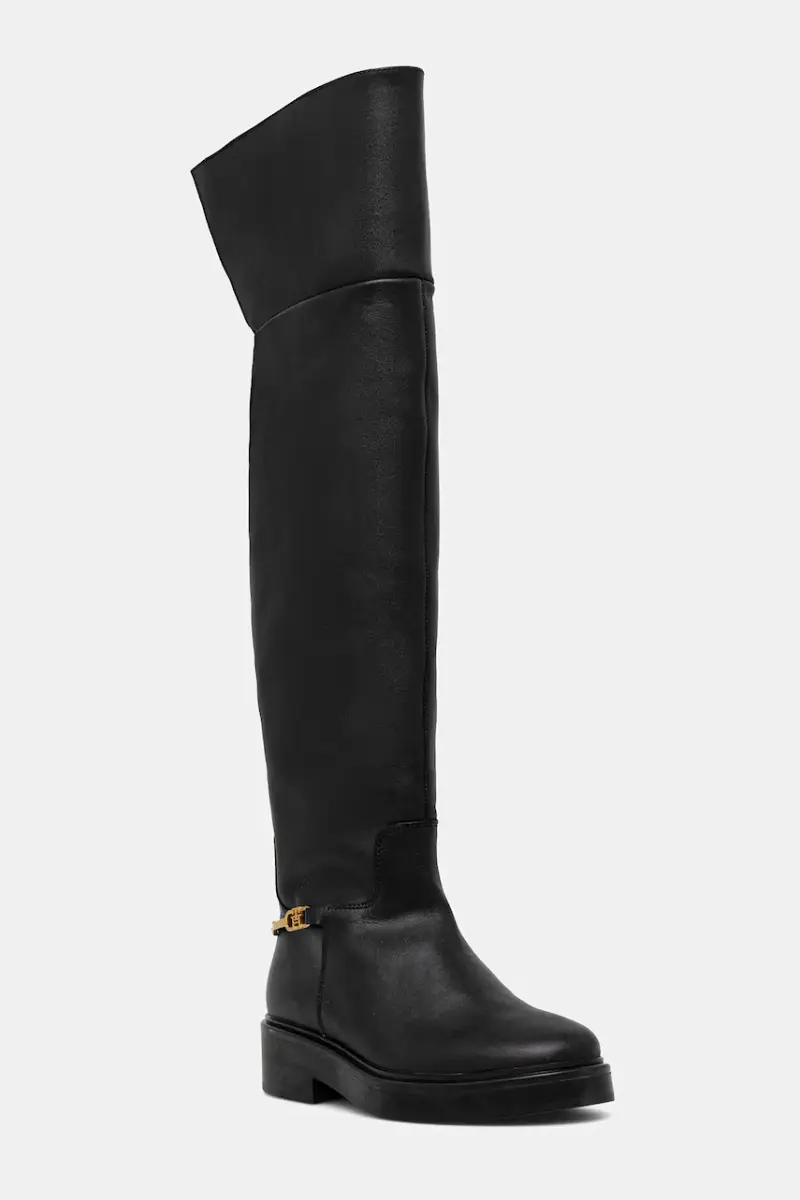 stivali in pelle TH HORSEBIT RIDING OVERKNEE BOOT colore nero FW0FW08976