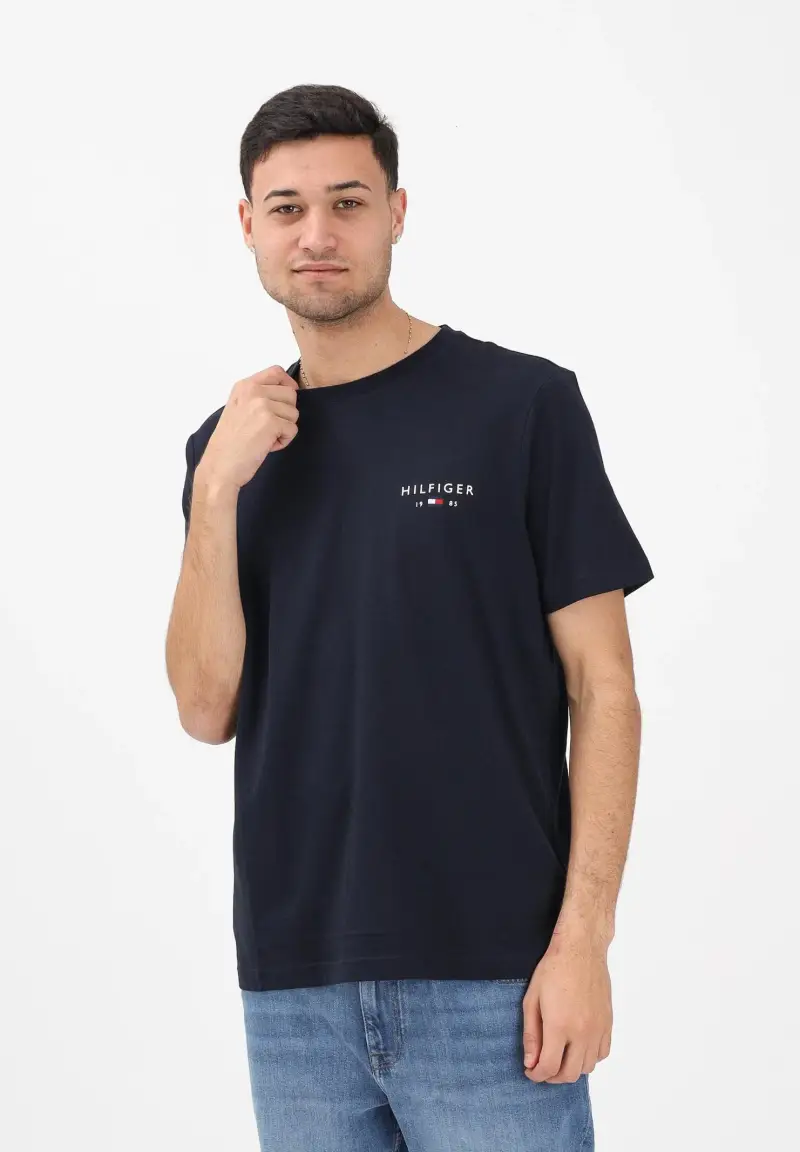 Tommy Hilfiger T-shirt Uomo Blu 3983011 miniatura 2