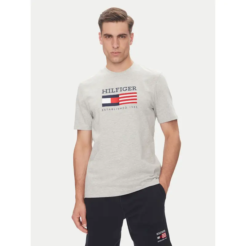 T-shirt American Monotype MW0MW39843 Grigio Regular Fit