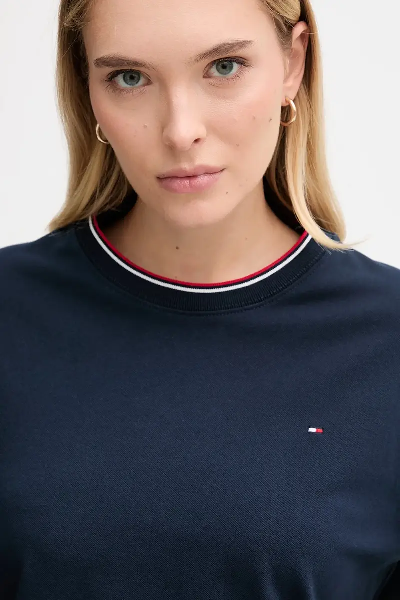 Tommy Hilfiger T-shirt Donna Blu 3134014 miniatura 3