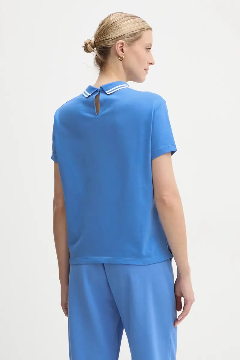 Tommy Hilfiger T-shirt Donna Blu 3312128 miniatura 3