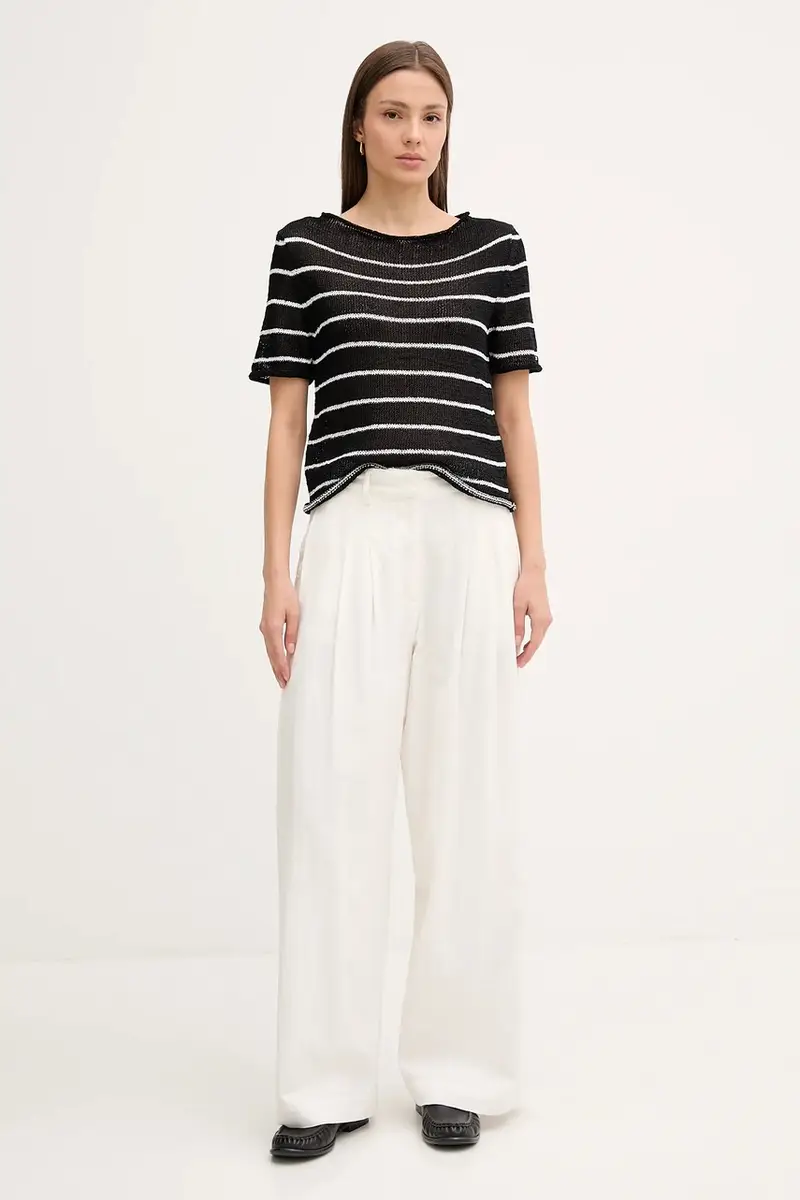 Tommy Hilfiger T-shirt Donna Nero 2520402 miniatura 2