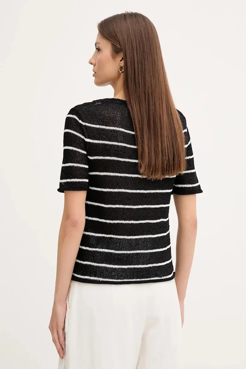 Tommy Hilfiger T-shirt Donna Nero 2520402 miniatura 3