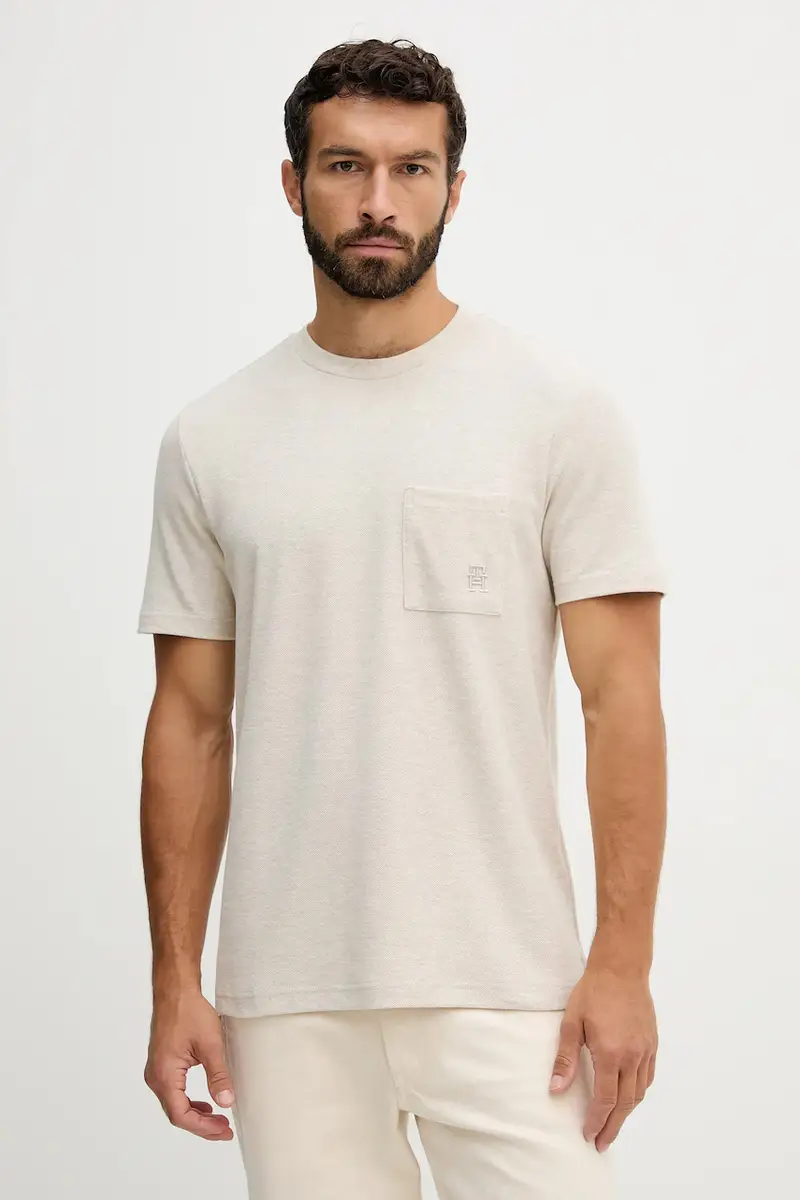 Tommy Hilfiger T-shirt Uomo Beige 3123470