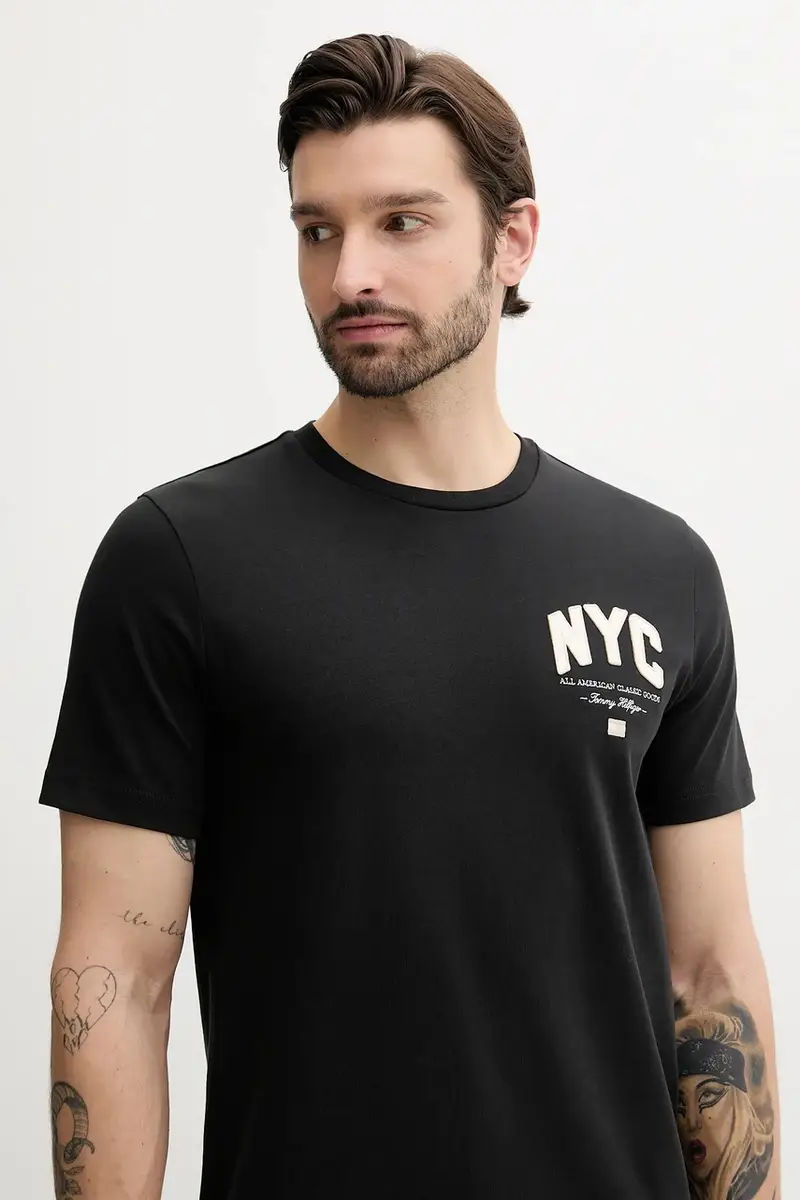 Tommy Hilfiger T-shirt Uomo Nero 3151686 miniatura 3