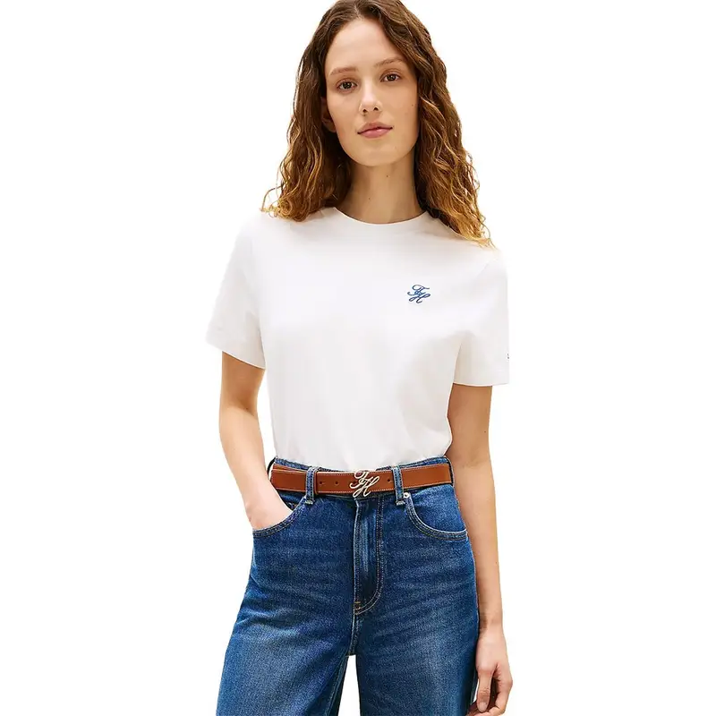 T-Shirt Script Bianco Donna S