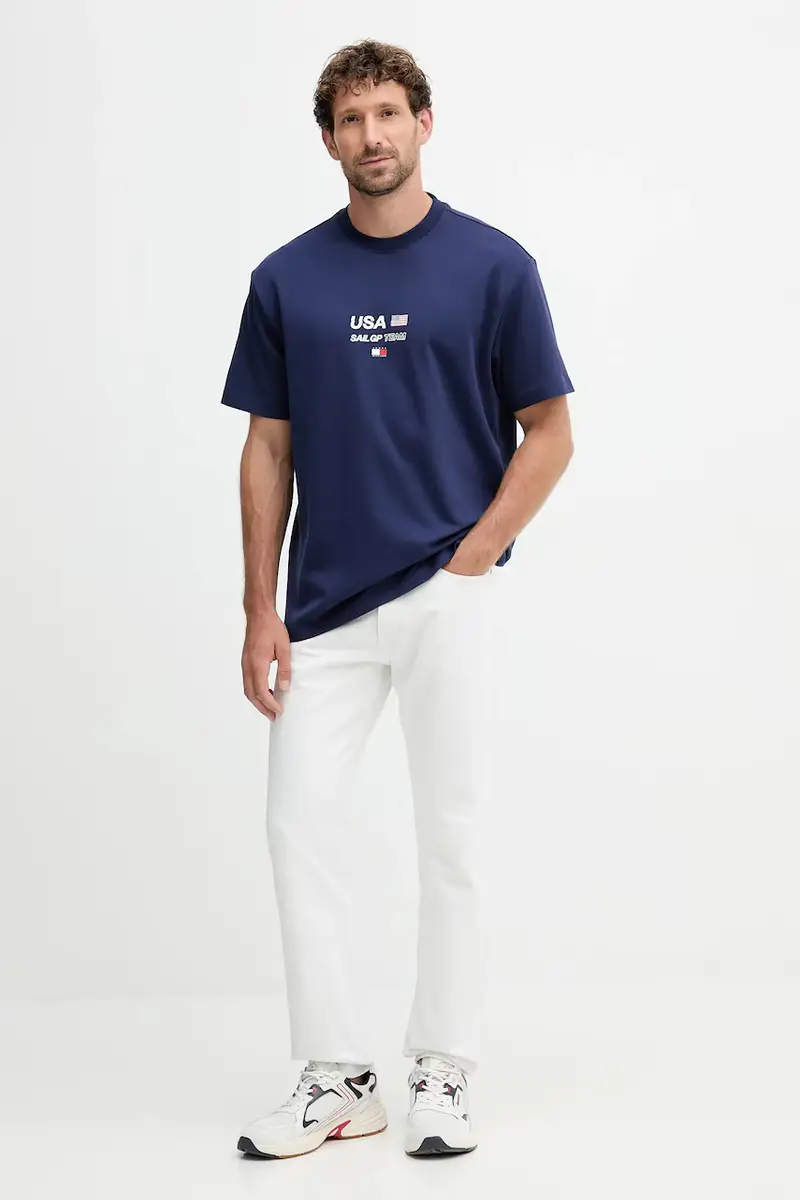 Tommy Hilfiger T-shirt Uomo Blu 3246209 miniatura 2