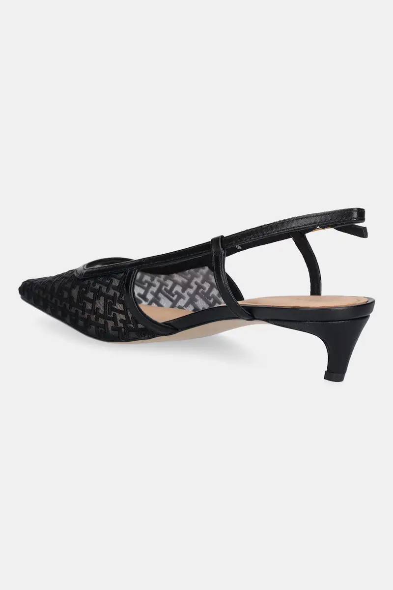 tacchi a spillo MONO SQUARED TOE KITTEN SLINGB colore nero FW0FW08746 miniatura 3