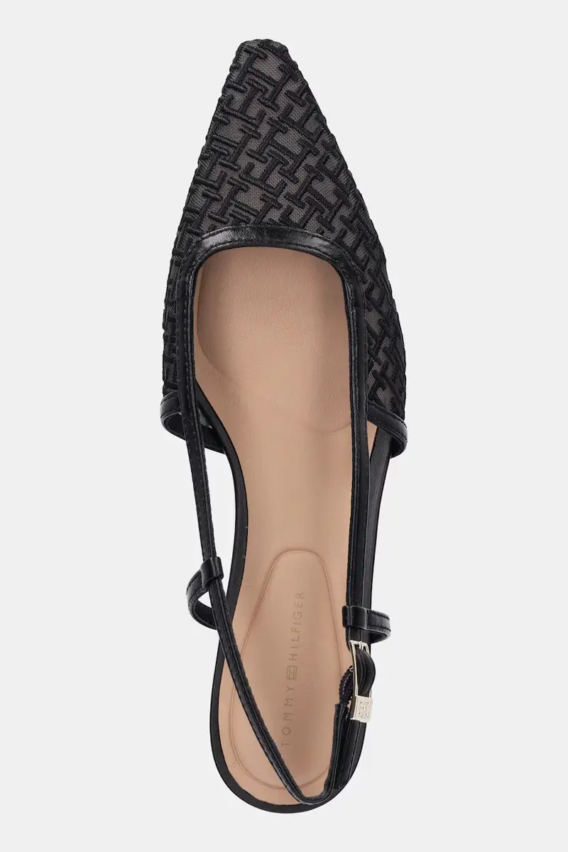 tacchi a spillo MONO SQUARED TOE KITTEN SLINGB colore nero FW0FW08746 miniatura 4