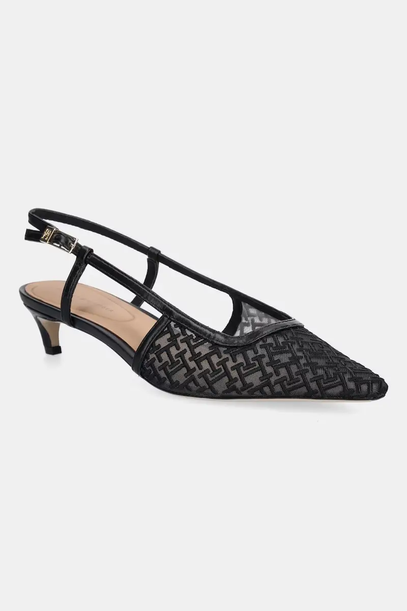 tacchi a spillo MONO SQUARED TOE KITTEN SLINGB colore nero FW0FW08746