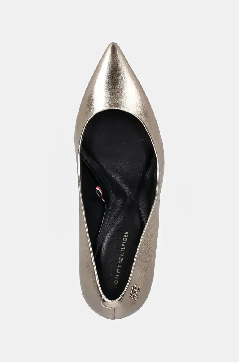 tacchi in pelle PARTY POINTED METALLIC PUMP colore oro FW0FW08156 miniatura 4