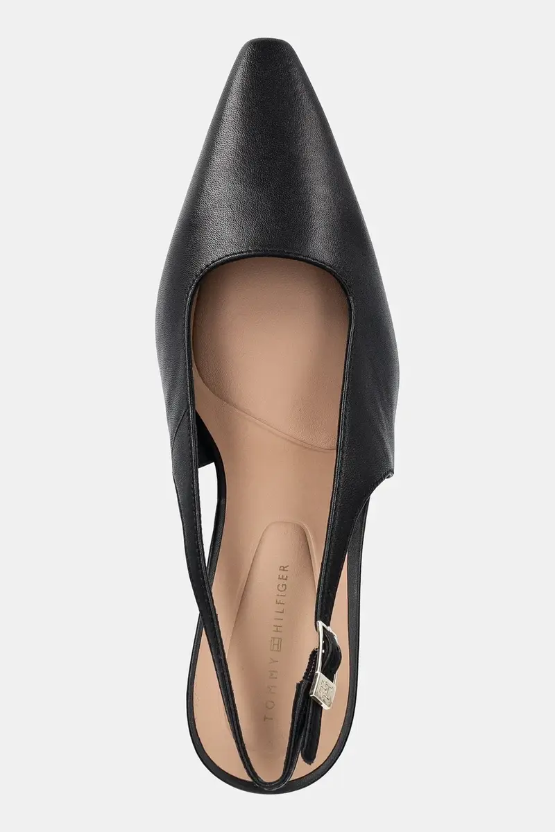 tacchi in pelle SQUARED TOE HIGH HEEL SLINGBACK colore nero FW0FW08636 miniatura 4