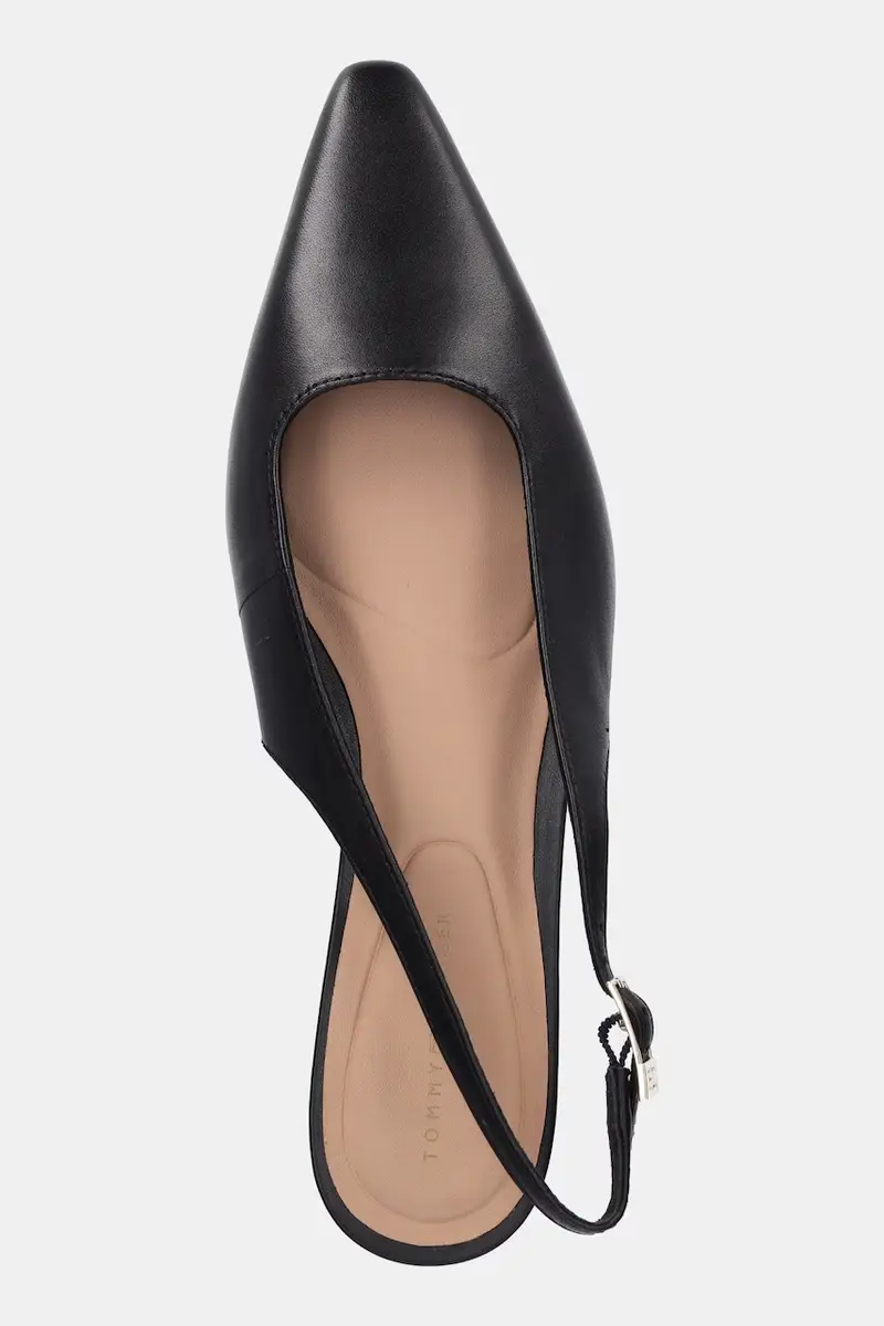 tacchi in pelle SQUARED TOE KITTEN SLINGBACK colore nero FW0FW08711 miniatura 4