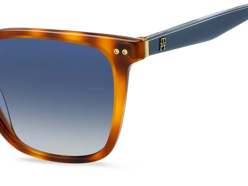 Tommy Hilfiger TH 2211/S 0UC/08 Occhiali da sole Blu Sfumato miniatura 2