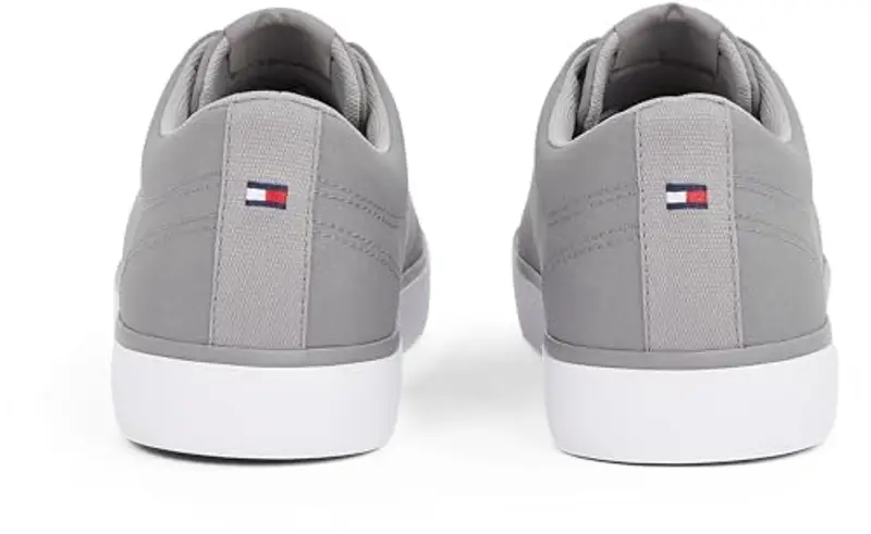 Tommy Hilfiger TH Hi Vulc Low Core Stripes Mesh Fm0fm05393, Sneaker Uomo, Grey (Universal Grey), 40 EU miniatura 2