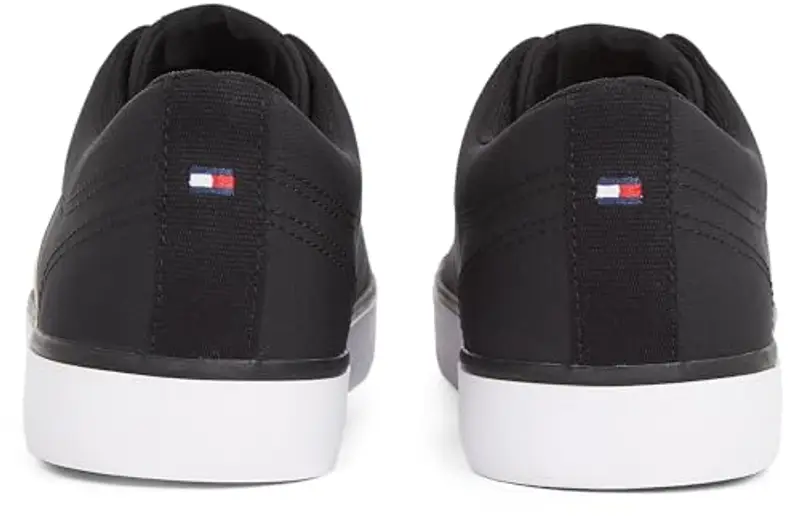 Tommy Hilfiger TH Hi Vulc Low Core Stripes Mesh Fm0fm05393, Sneaker Uomo, Nero, 43 EU miniatura 2
