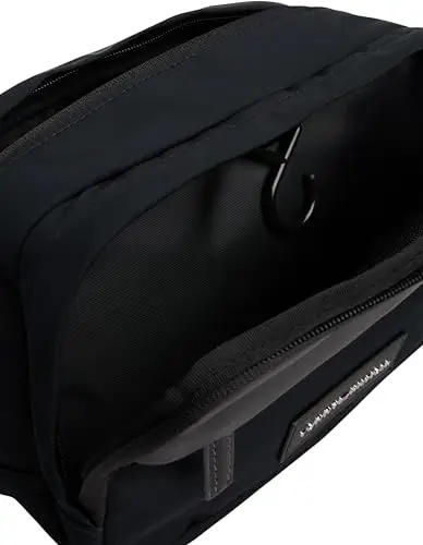 Tommy Hilfiger TH Nylon Washbag Am0am13746, Borsa da Bagno Uomo, Black (Black), One Size miniatura 3