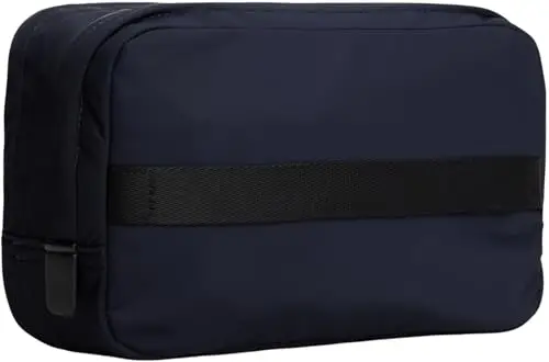 Tommy Hilfiger TH Nylon Washbag Am0am13746, Borsa da Bagno Uomo, Blue (Space Blue), One Size miniatura 2