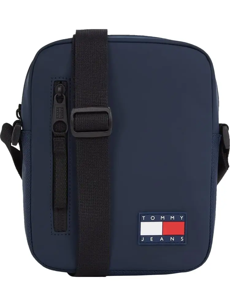 tracolla blu con logo gommato