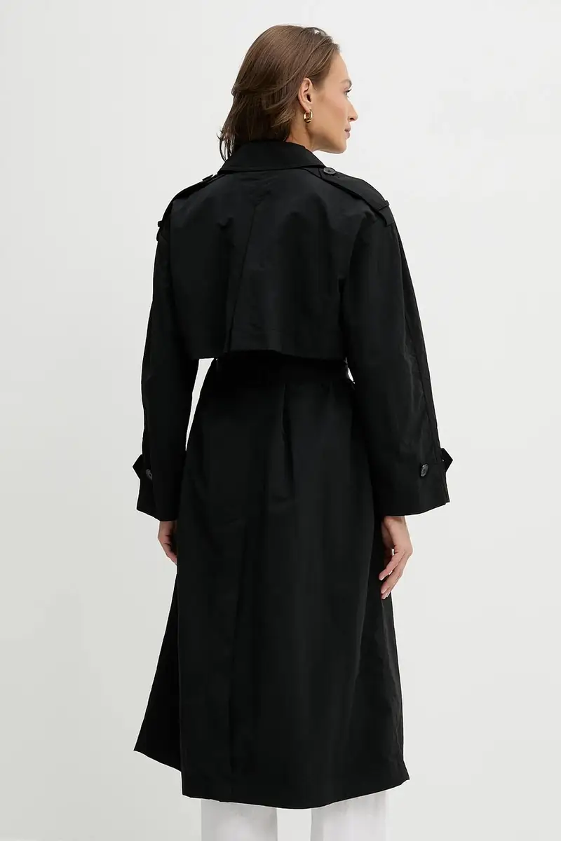 Tommy Hilfiger Trench Donna Nero 2520372 miniatura 3