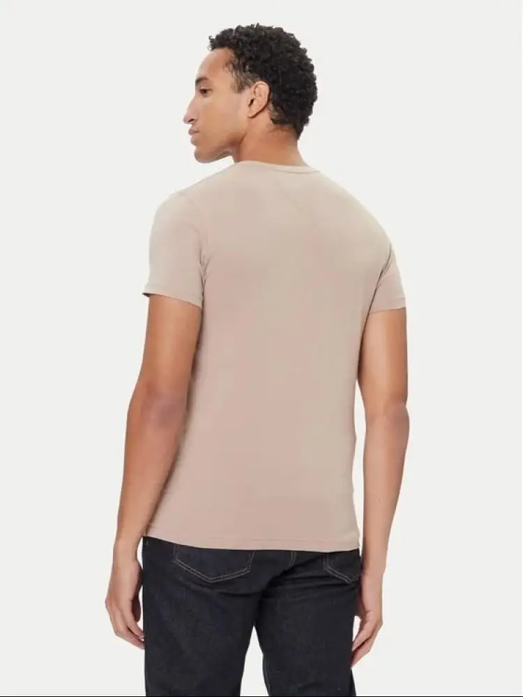 tshirt beige uomo mini logo miniatura 2