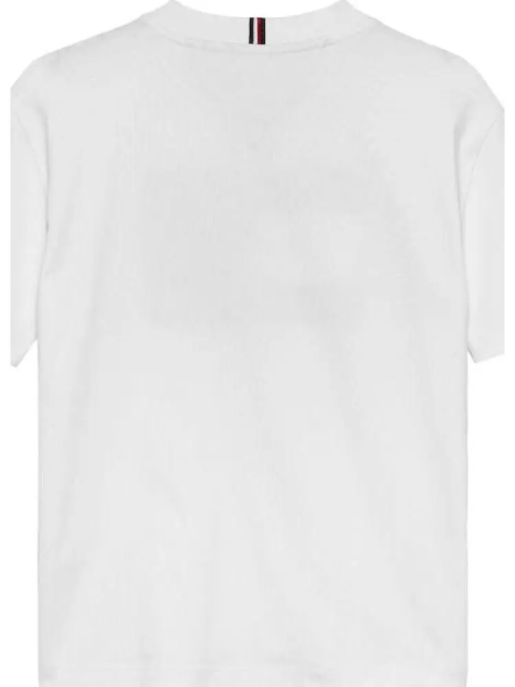 tshirt bianca bambino con logo miniatura 2