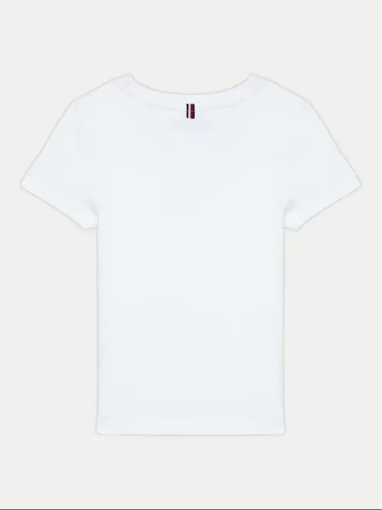 tshirt bianca bambino mini logo miniatura 2