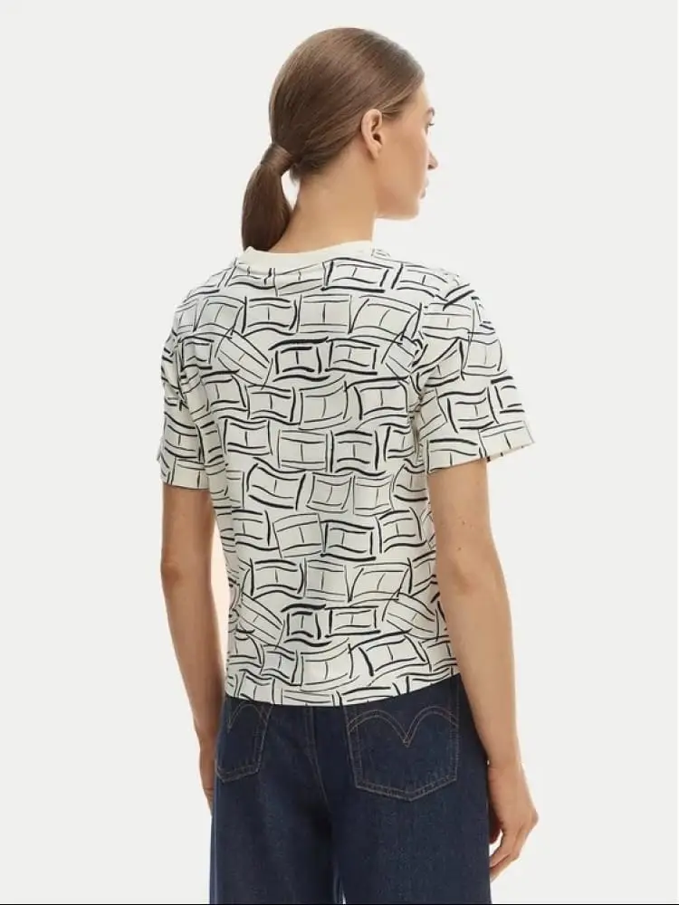 tshirt bianca donna all over miniatura 2