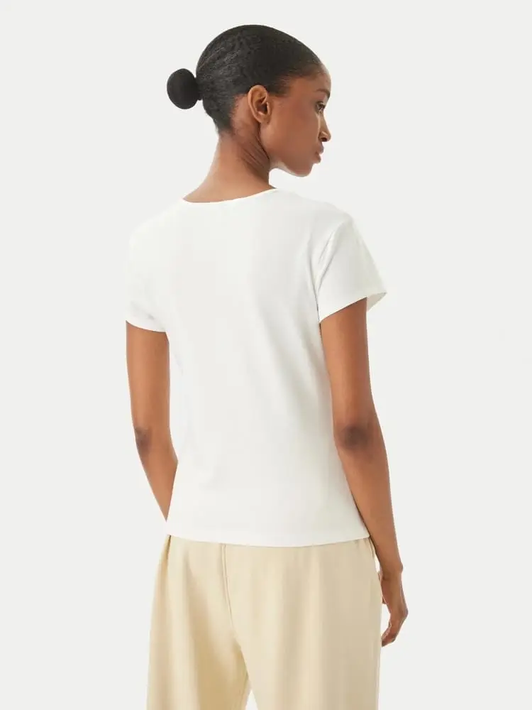 tshirt bianca donna mini logo miniatura 2