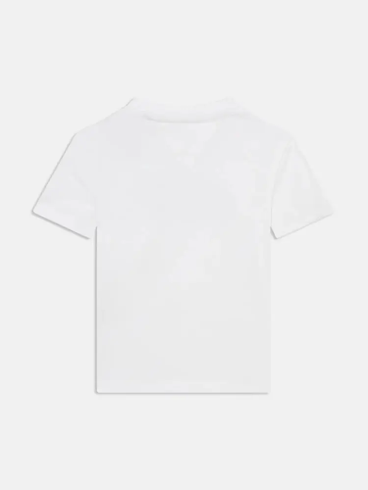 tshirt bianca neonato maxi logo miniatura 2