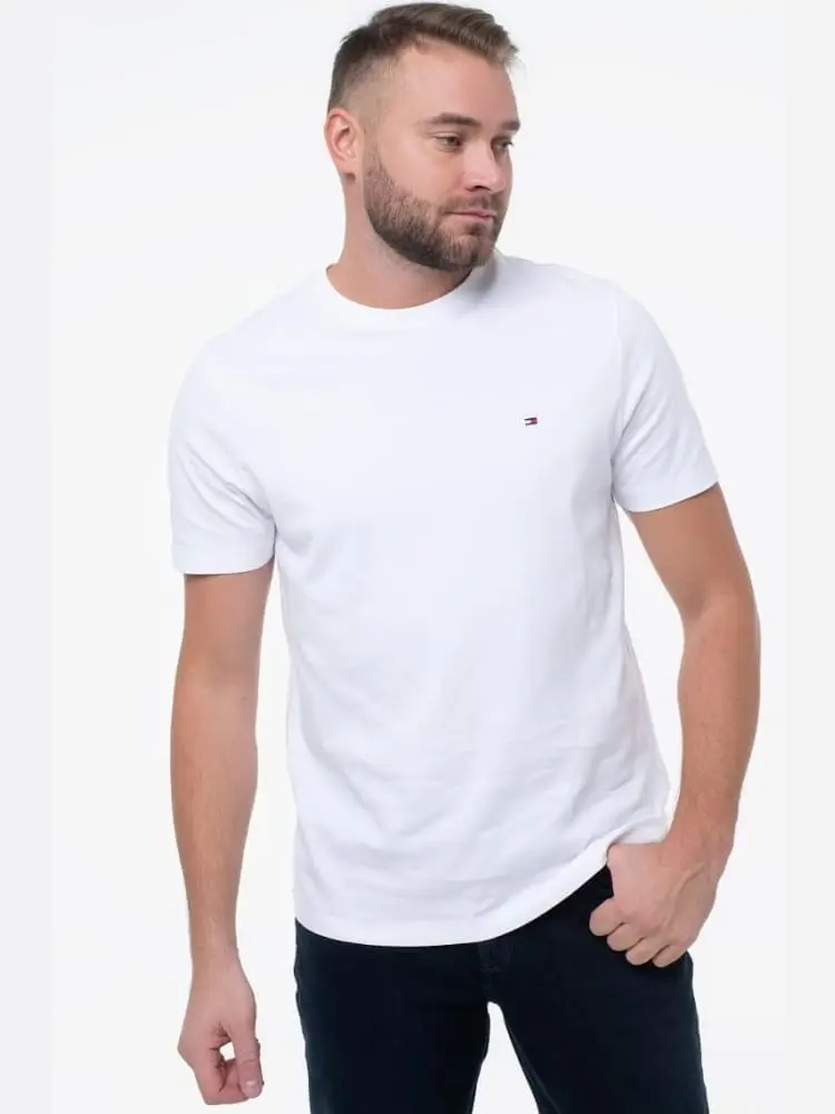 tshirt bianca uomo mini logo