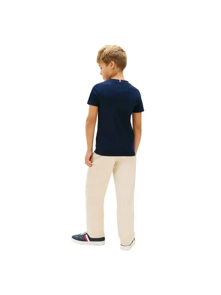 tshirt blu navy bambino maxi logo miniatura 2