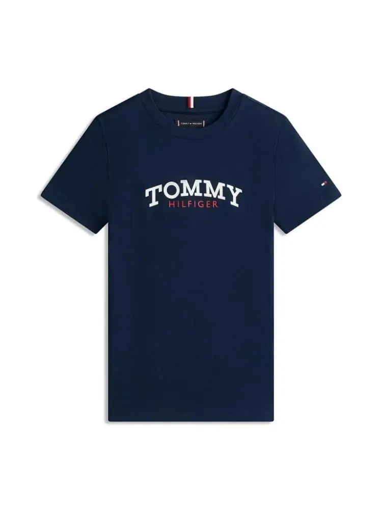 tshirt blu navy bambino maxi logo