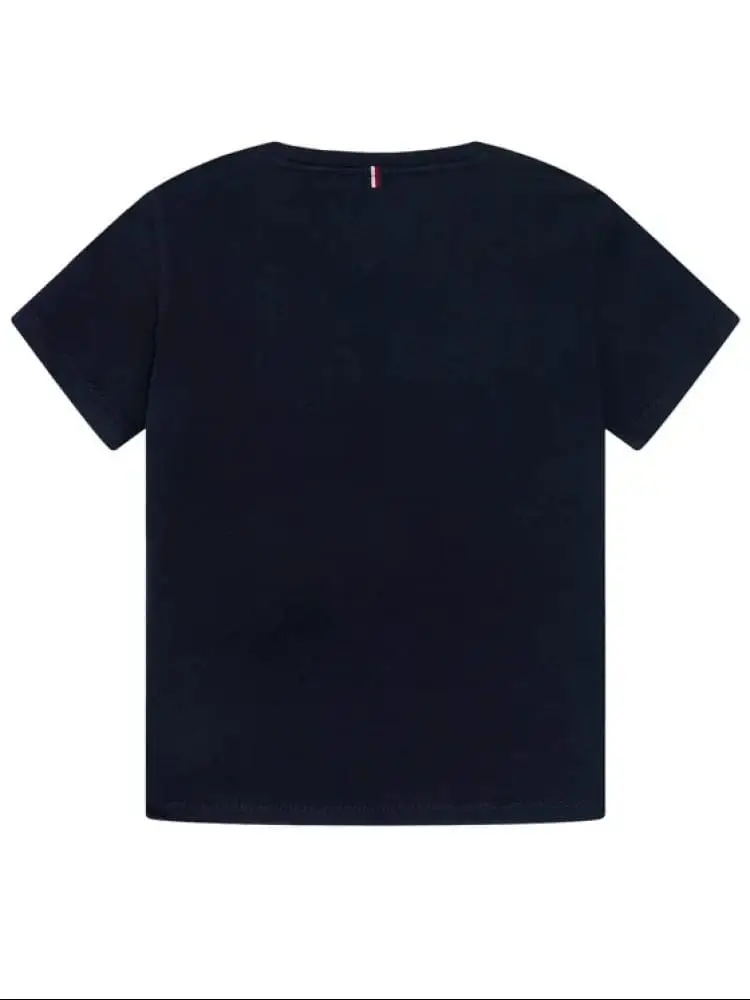 tshirt blu navy bambino mini logo miniatura 2