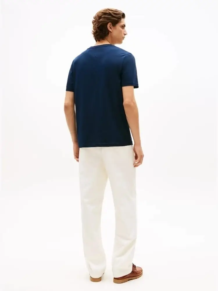 tshirt blu navy uomo maxi logo miniatura 3