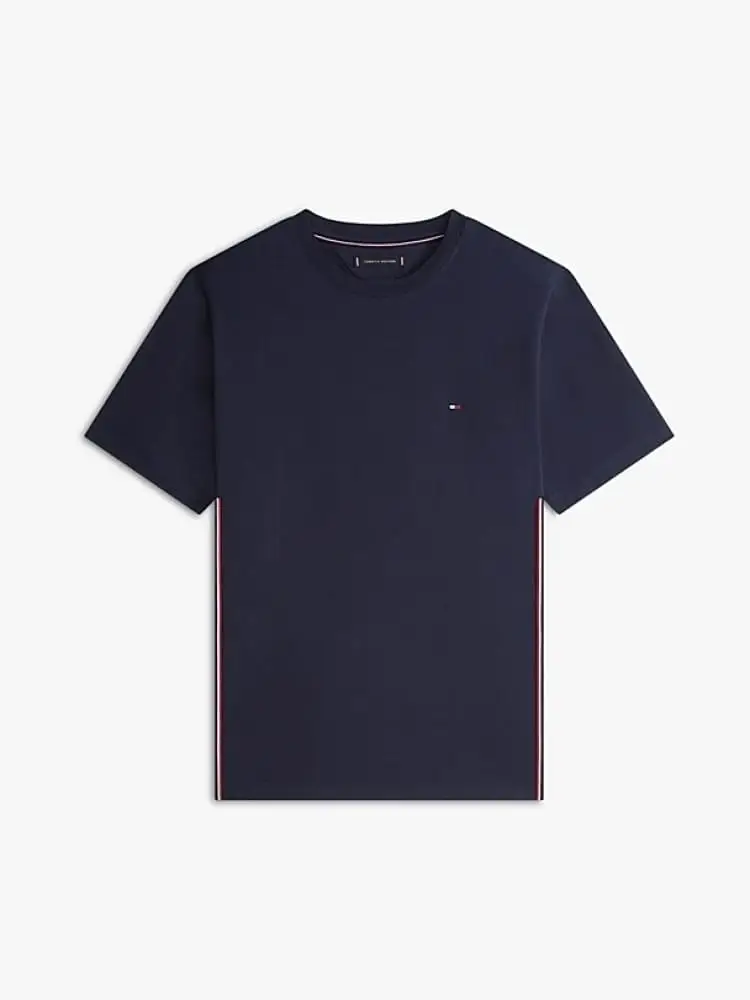 tshirt blu navy uomo mini logo