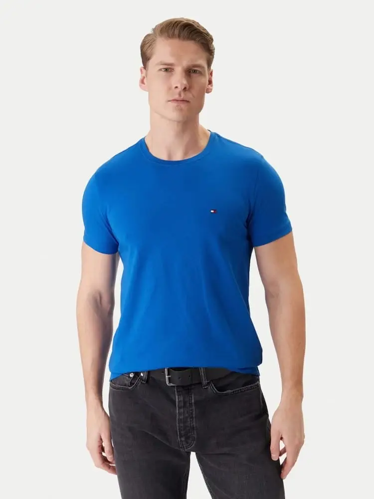 tshirt blu royal uomo mini logo