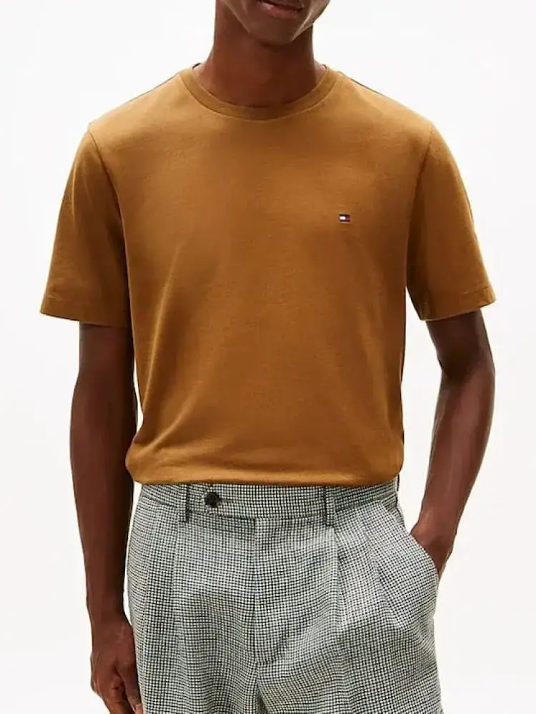 tshirt cammello uomo mini logo