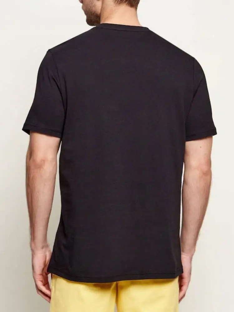 tshirt nera uomo maxi logo miniatura 2