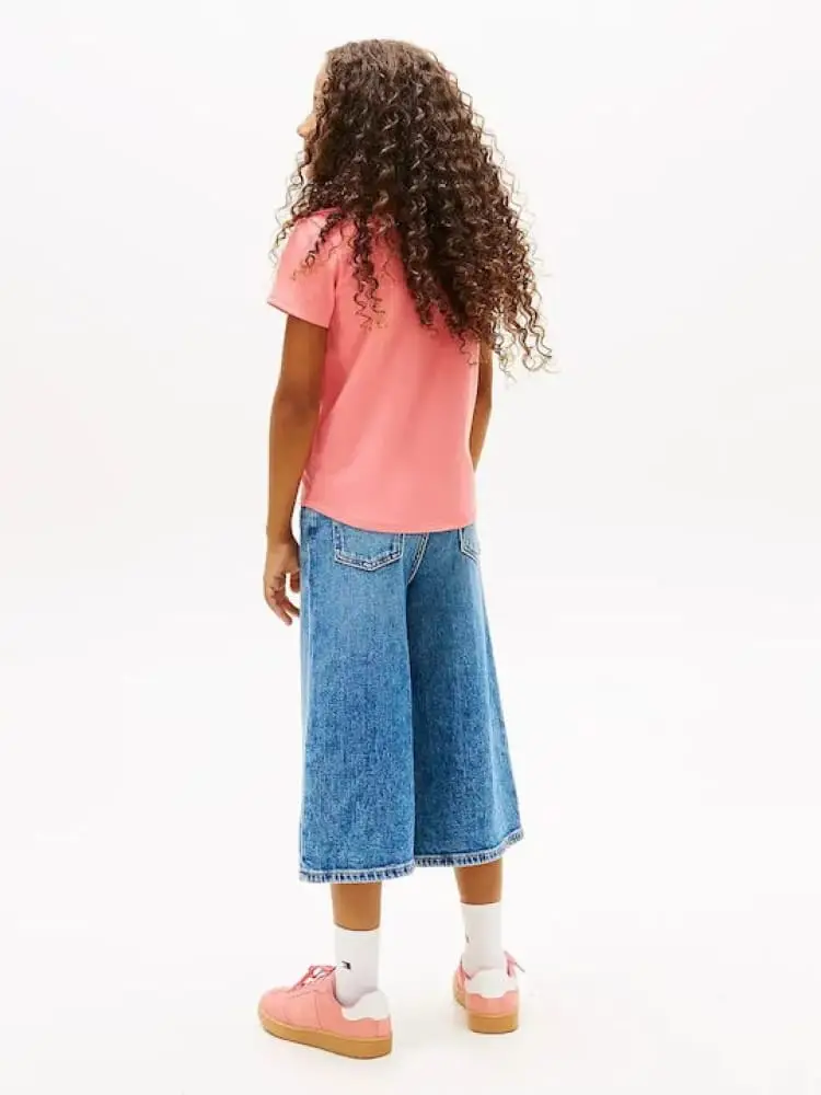 tshirt rosa bambina maxi logo miniatura 2