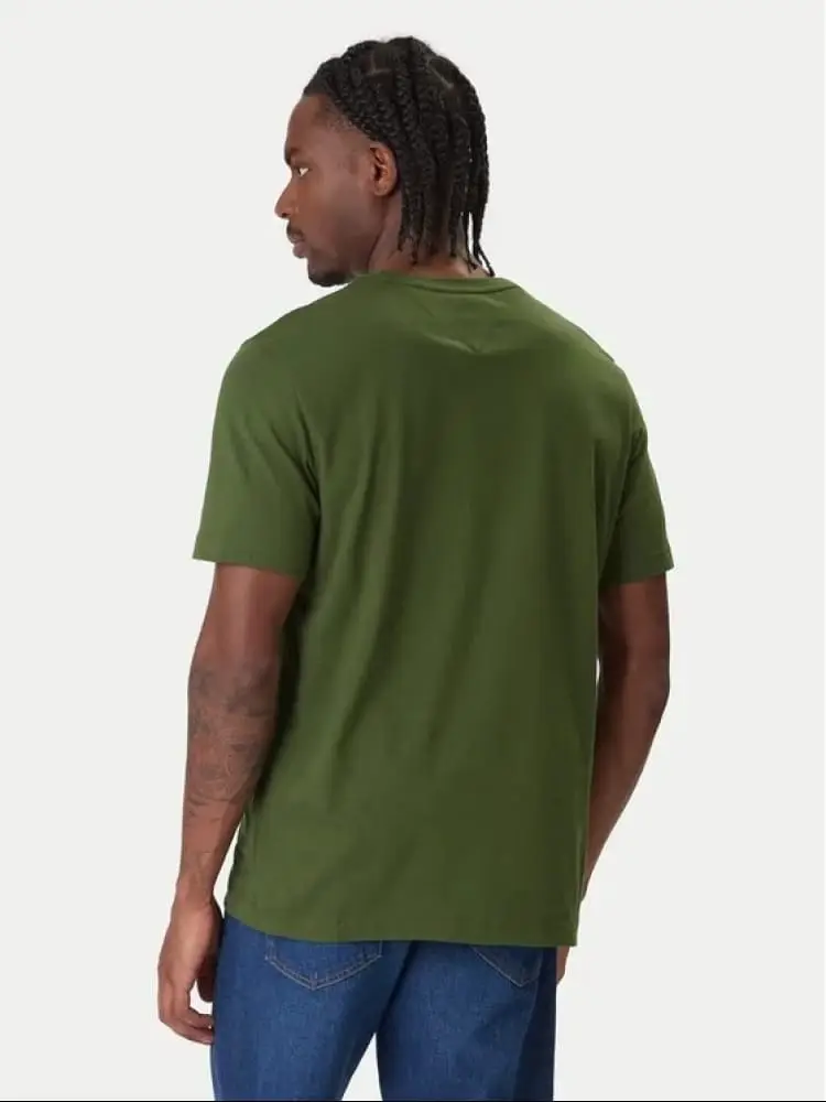tshirt verde oliva uomo mini logo miniatura 2