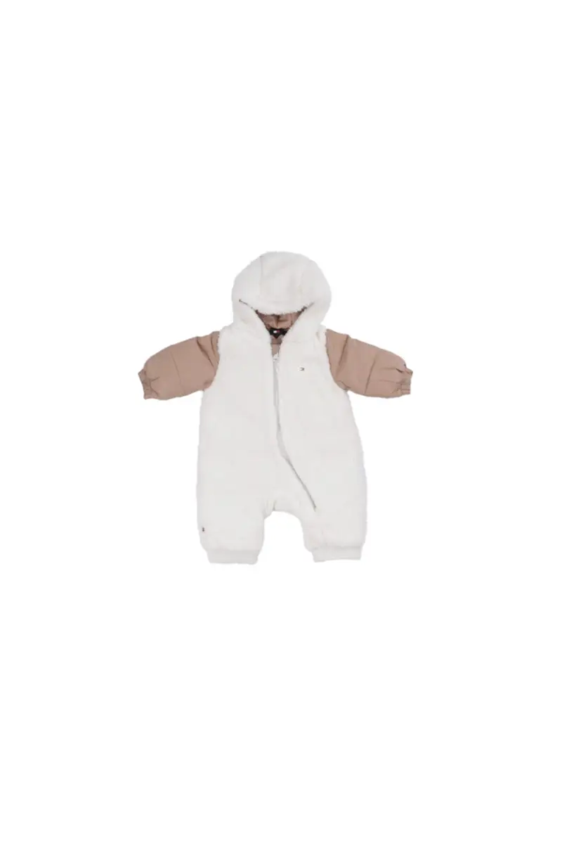Tuta Bambino TOMMY HILFIGER Ivory Teddy combi skisuit