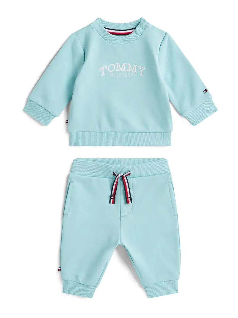 Tuta da jogging blu chiaro / bianco