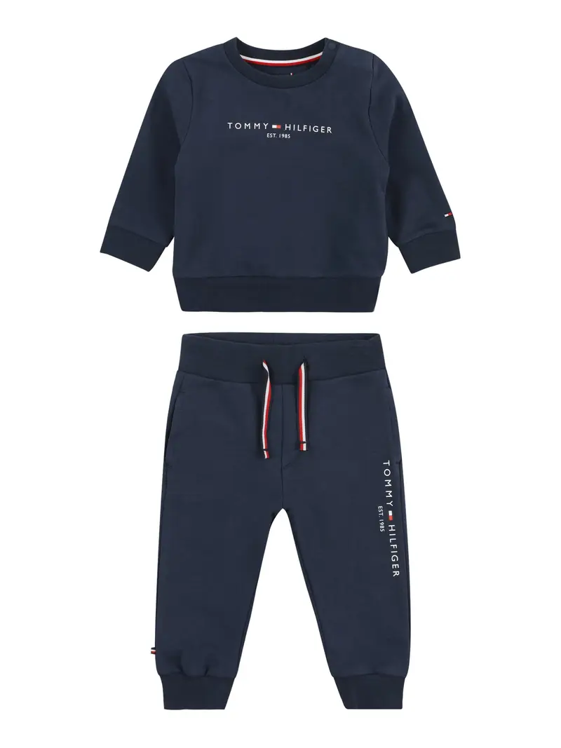 TOMMY HILFIGER Tuta da jogging  navy / rosso / bianco