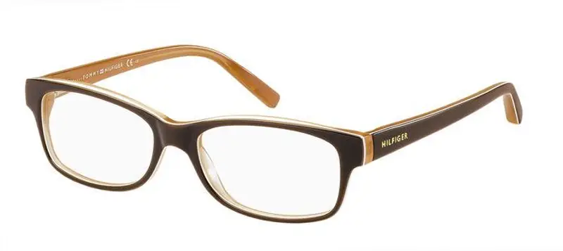 Tommy Hilfiger Unisex TH 1018 GYB Montature da vista Acetato Marrone  Rotonda