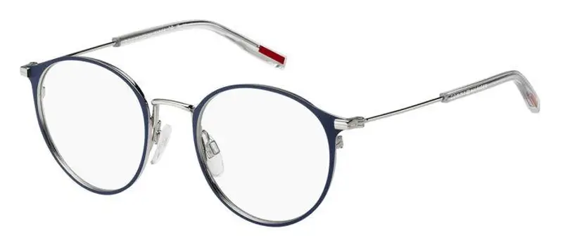 Tommy Hilfiger Unisex TH 2024 0JI Montature da vista Acciaio Blu/Grigio Rotonda