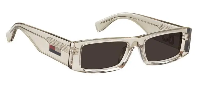 Tommy Hilfiger Unisex TJ 0092/S 10A/70 Occhiali da sole Bio-acetato Beige Marrone Squadrata miniatura 2