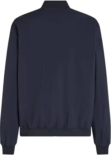 Tommy Hilfiger Uomo Bomber Branded con Collo in Stile Baseball, Blu (Desert Sky), XS miniatura 3