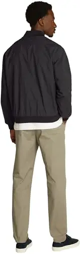 Tommy Hilfiger Uomo Bomber Branded con Collo in Stile Baseball, Nero (Black), XXL miniatura 2